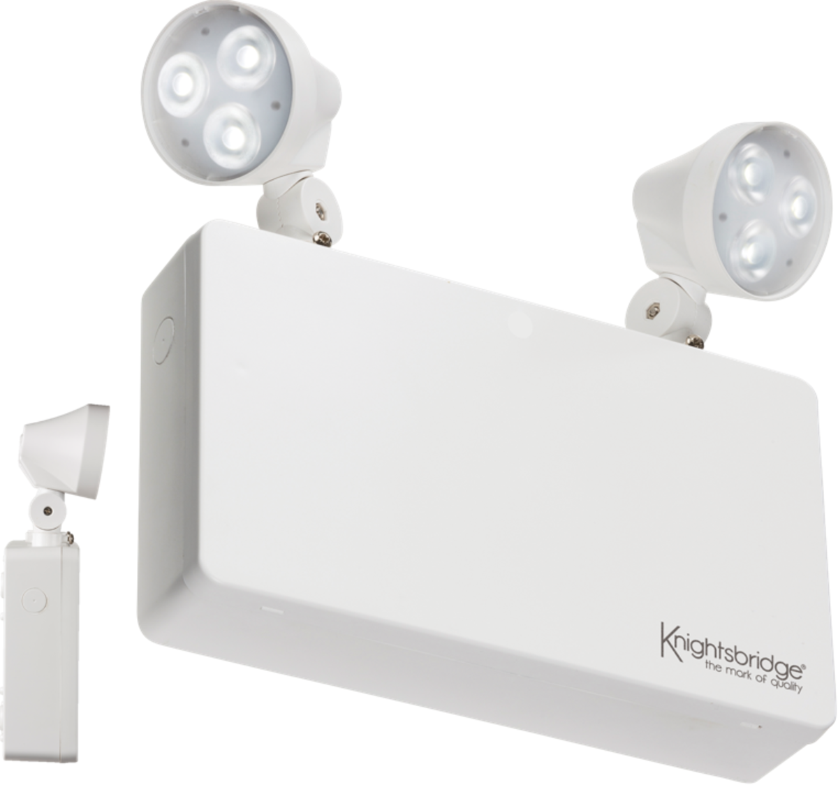 Knightsbridge 230V IP20 6W LED Twin Spot Emergency Light
