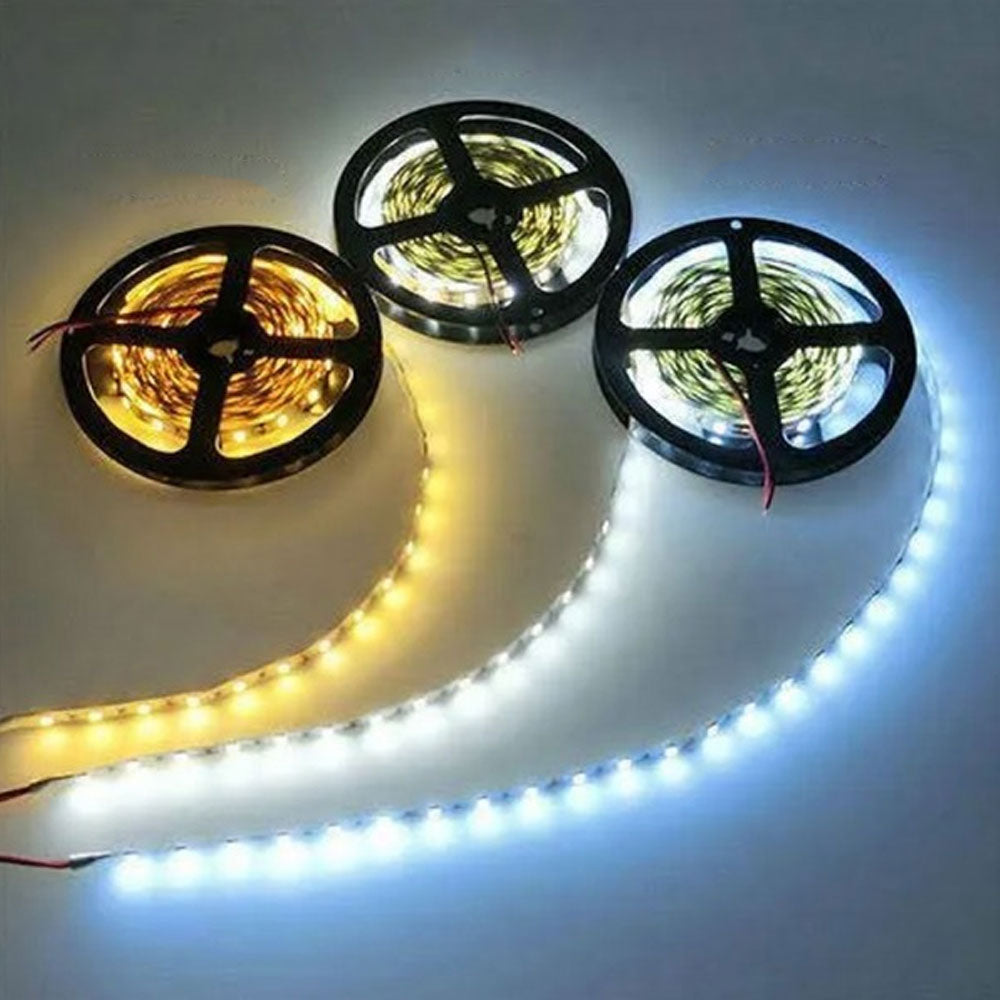 Kanlux 12V 4.8w/m 5meter IP00 8mm 24w White LED Striptape - IP00 Indoor - Choice of Warm WW Neutral NW Cool White CW