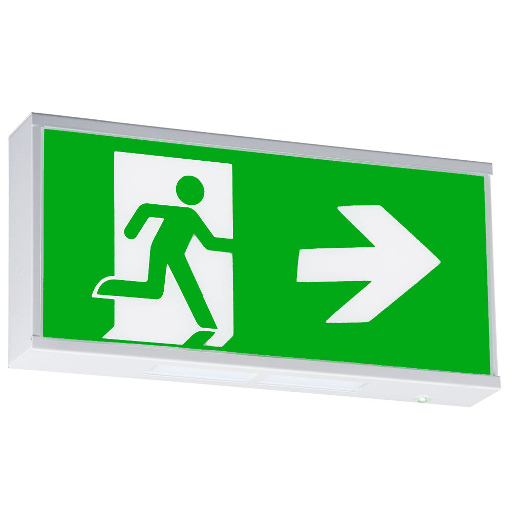 Knightsbridge 230V IP20 Wall Mounted LED Emergency Exit sign (maintained/non-maintained)
