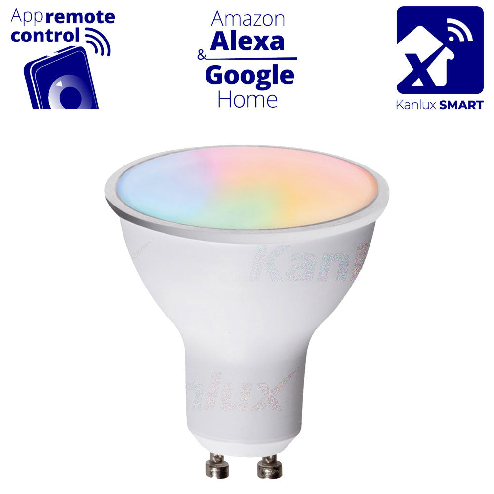 Kanlux S GU10 5W RGB CCT Colour Changing Mood Lighting Smart LED Light Bulb