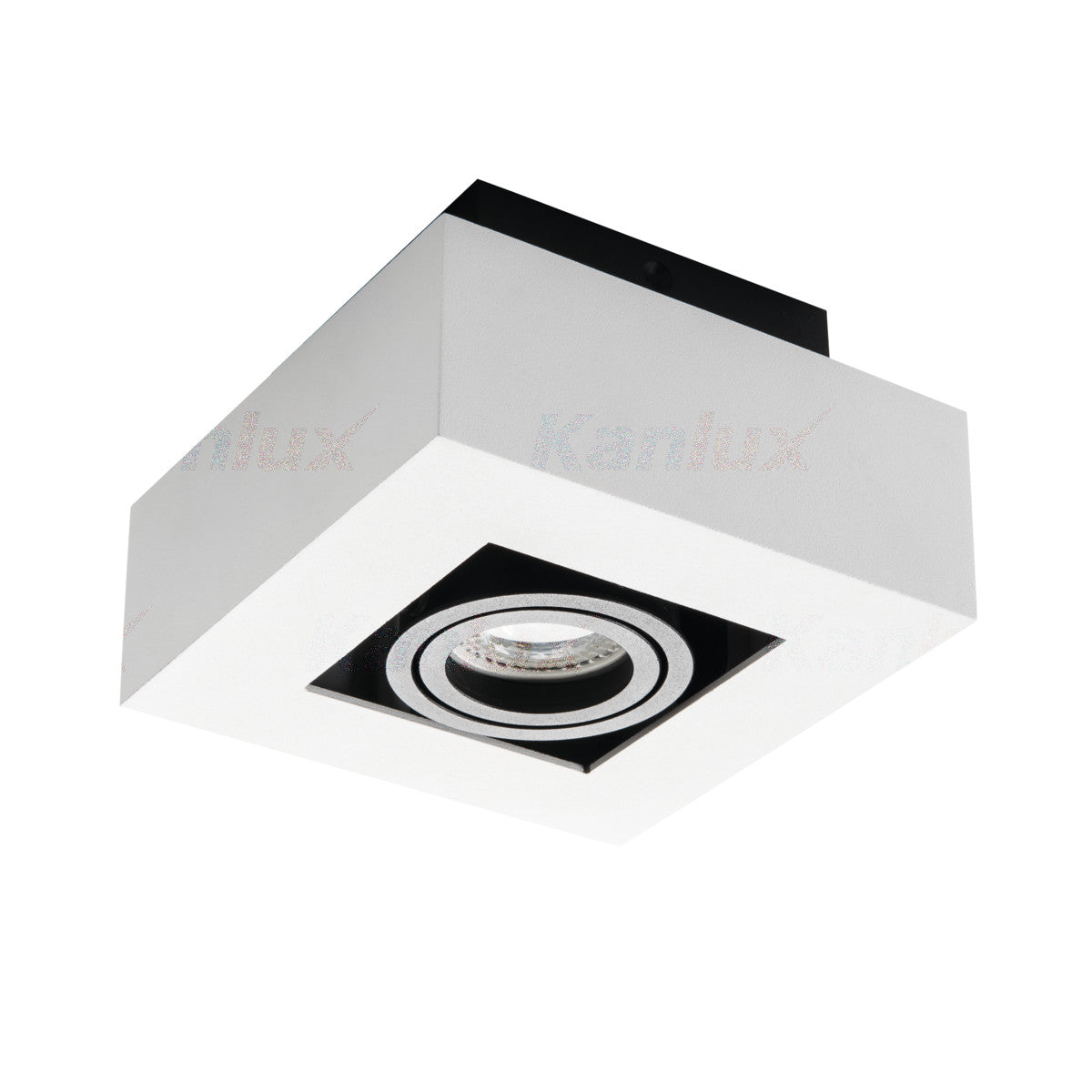 Kanlux STOBI Spot Ceiling Mounted Square Adjustable Tilt Angle GU10 Light Decorative