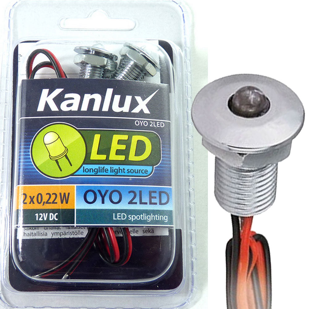 Kanlux 12V LED Feature Point Lights Mini Decking Spot Plinth Light IP68 Waterproof