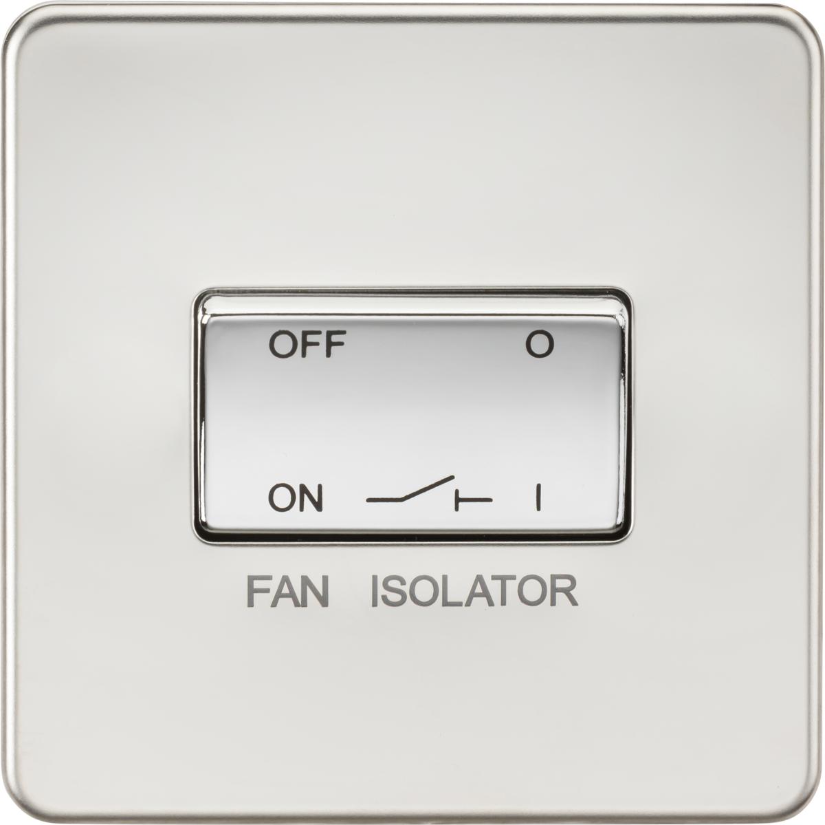 Knightsbridge Screwless 10AX 3 Pole 3P Fan Isolator Switch