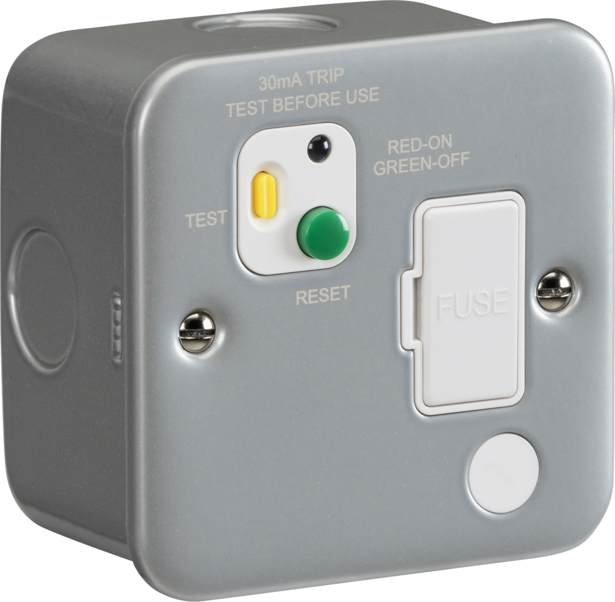 Knightsbridge 13A RCD protected fused spur unit - 30mA Type A