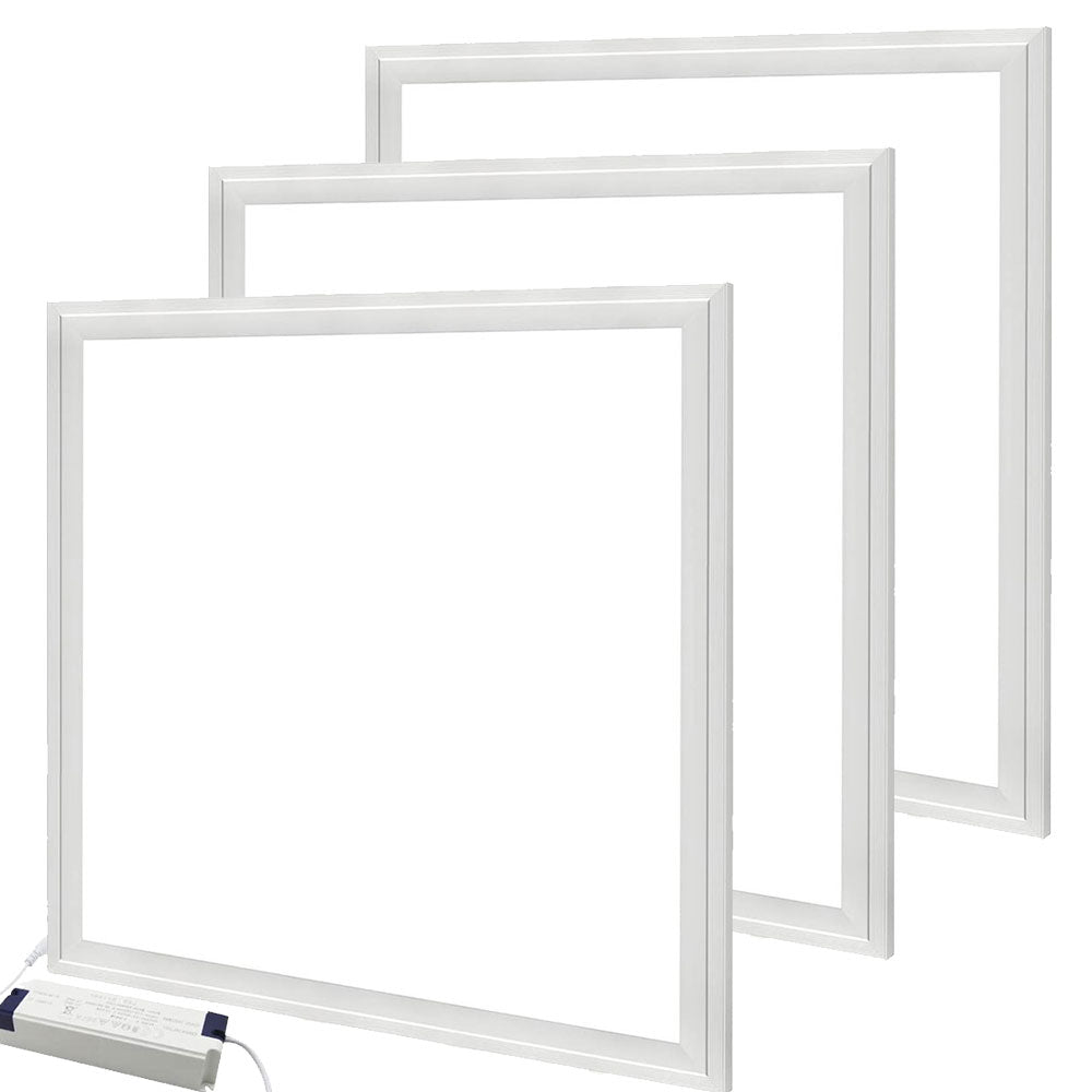 48W 600x600 LED Panel Light with Slim White Frame