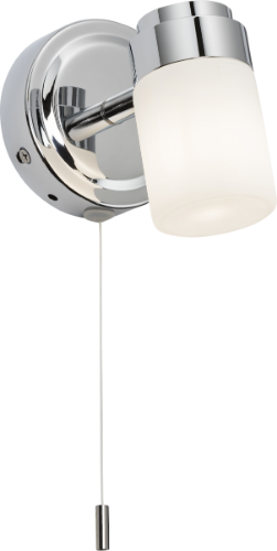 Knightsbridge 230V IP44 G9 Single Spotlight with Frosted Glass