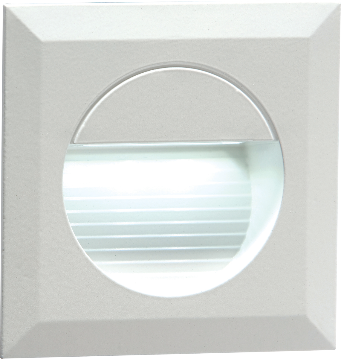 Knightsbridge 230V IP54 Recessed Square Indoor/Outdoor LED Guide/Stair/Wall Light White LED