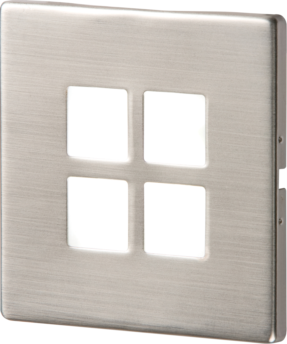 Knightsbridge 230V IP20 1W Stainless Steel Recessed LED Wall Light
