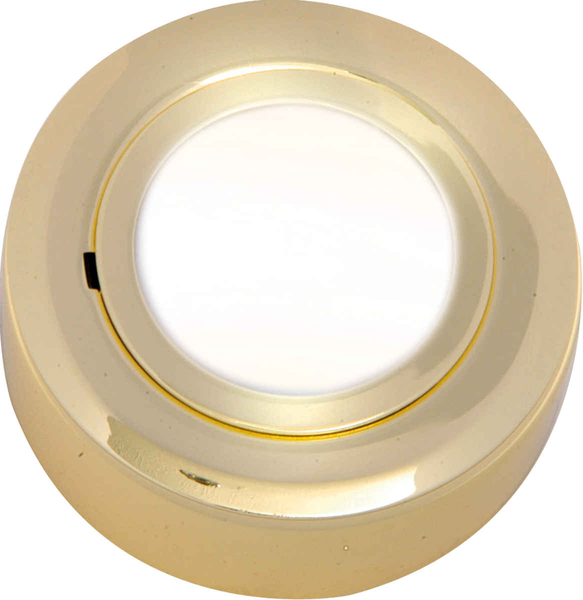 Knightsbridge IP20 12V L/V Brass Cabinet Fitting Surface or Recessed (halogen lamp included)