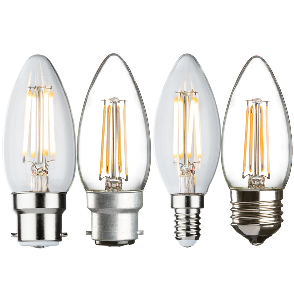 Knightsbridge 230V 4W LED Candle Filament Lamp 2700K Dimmable