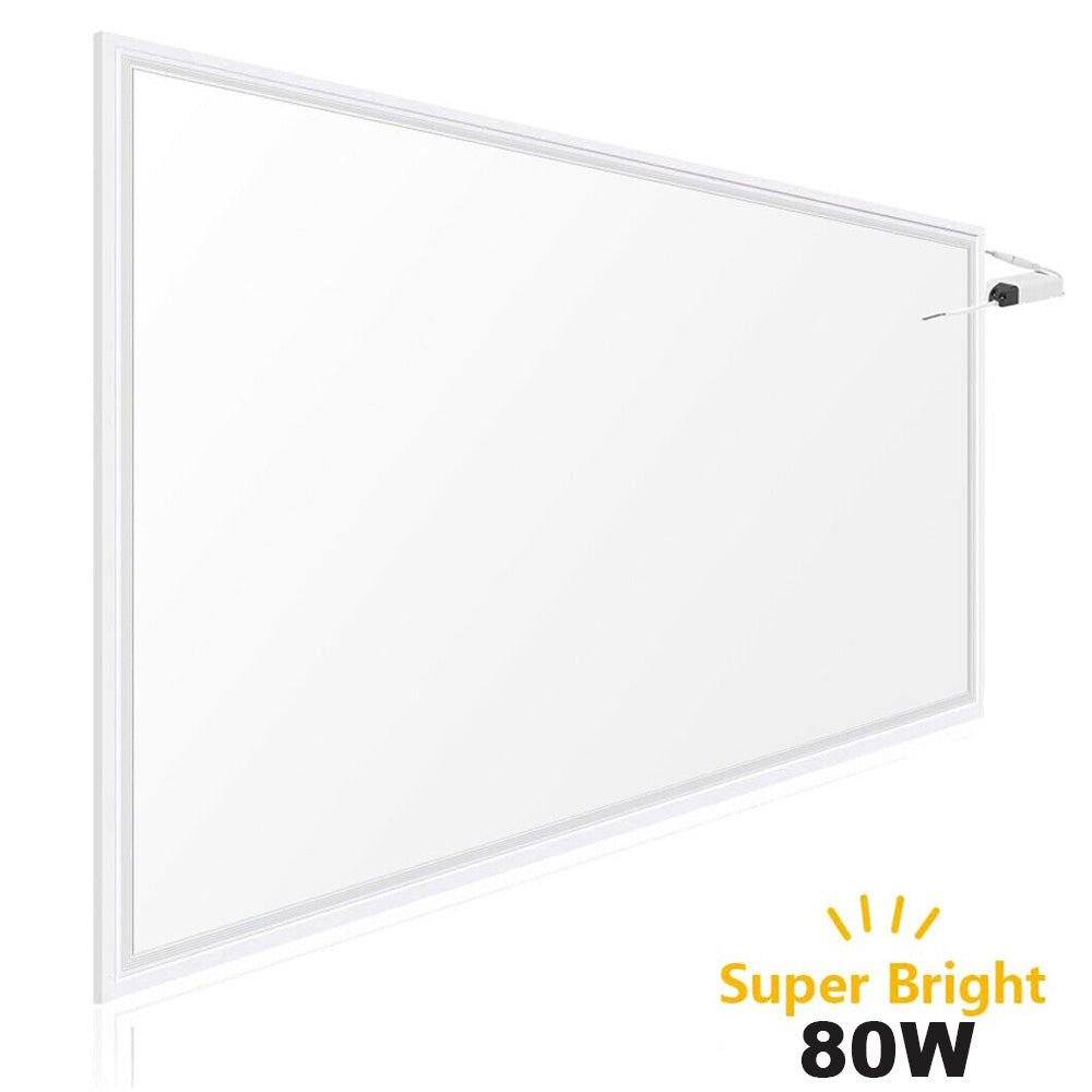 Manningham Lighting 80W 1200x600 recessed LED ceiling panel white