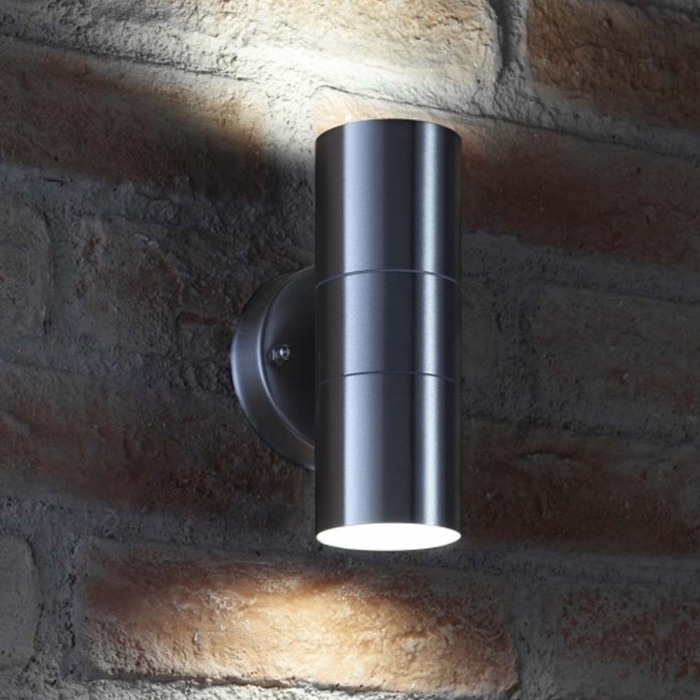 Stainless Steel Up Down Wall Light GU10 IP65 Double Outdoor Wall Light
