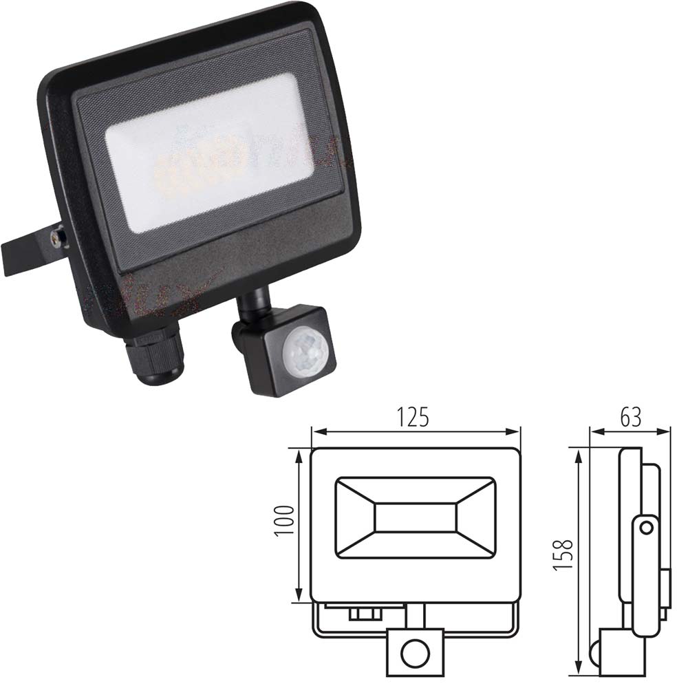 Kanlux ANTEM LED Floodlight Outdoor Garden External Light IP44 PIR Motion Sensor