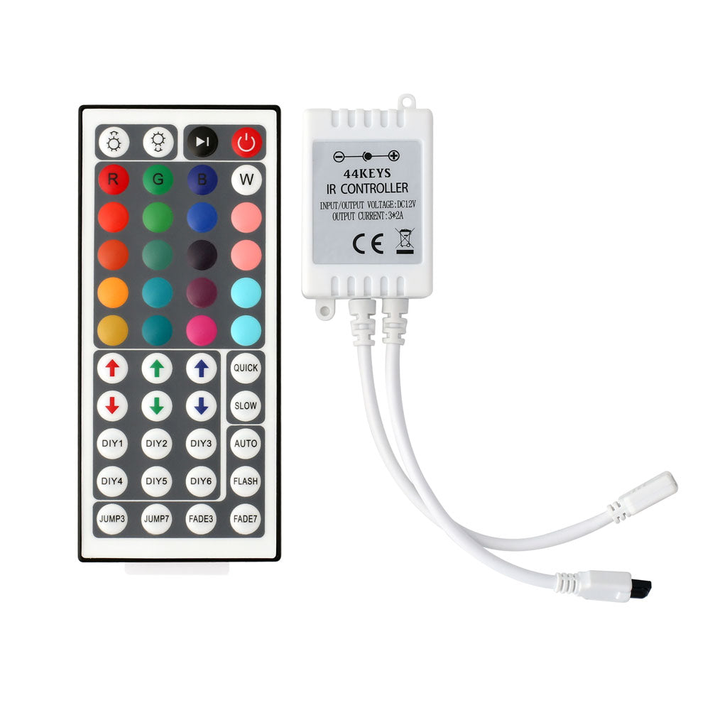 Manningham 12V 10w/m 5meter IP65 10mm 50w LED RGB Strip Light Tape Rope Colour Changing Mood Lighting